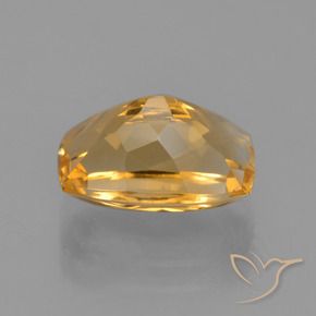 Citrine Orange doré profond naturelle Coussin, 3.06 ct, VVS-VS