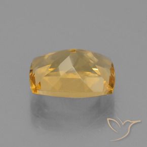 Citrine Orange doré profond naturelle Coussin, 3.71 ct, VVS-VS