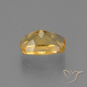 Citrine Doré moyen-foncé naturelle Coussin, 2.84 ct, VVS-VS