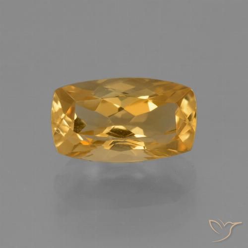 2.96ct Naturel Orange doré profond Citrine, Coussin, VVS-VS