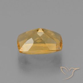Citrine Orange doré profond naturelle Coussin, 3.34 ct, VVS-VS