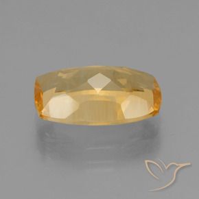 Citrine Orange doré profond naturelle Coussin, 3.56 ct, VVS-VS