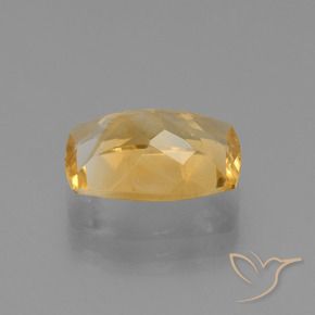 Citrine Orange doré profond naturelle Coussin, 3.06 ct, VVS-VS