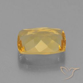 Citrine Orange doré profond naturelle Coussin, 2.43 ct, VVS-VS