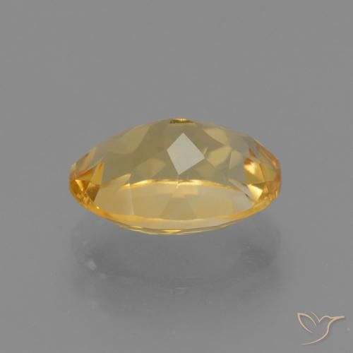 Citrine Doré moyen-foncé naturelle ovale, 3.88 ct, VVS-VS