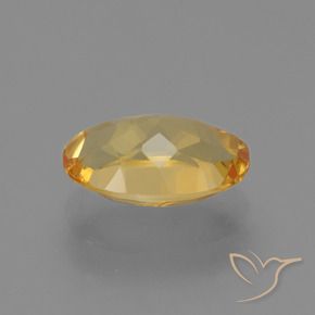 Citrine Doré moyen-foncé naturelle ovale, 3.17 ct, VVS-VS