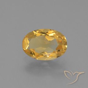 Citrine Orange-or naturelle ovale, 2.09 ct, VVS-VS