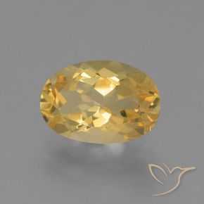 Citrine Doré moyen naturelle ovale, 3.22 ct, VVS-VS