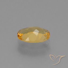 Citrine Doré moyen-foncé naturelle ovale, 1.40 ct, VVS-VS