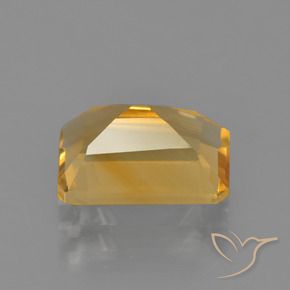 Citrine Doré moyen-foncé naturelle Octogone / coupe Émeraude, 2.24 ct, VVS-VS
