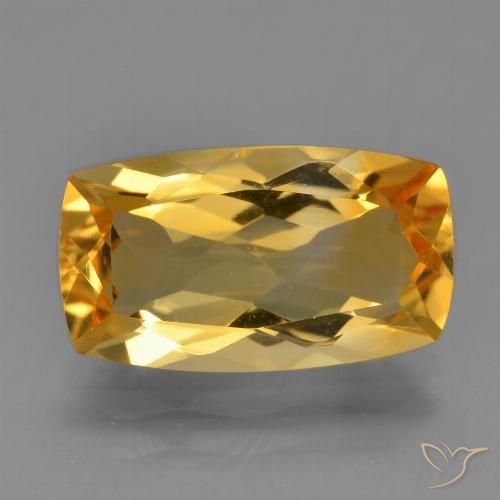 3.76ct Naturel Orange-or Citrine, Coussin, VVS-VS