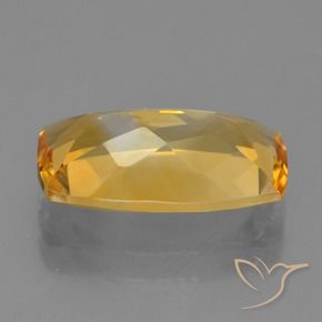 Citrine Orange-or naturelle Coussin, 3.76 ct, VVS-VS