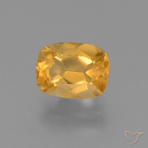 Citrine Orange moyen naturelle Coussin, 1.97 ct, VVS-VS