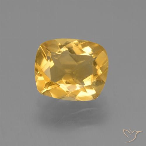 2.02ct Naturel Doré vif Citrine, Coussin, VVS-VS