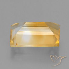 Citrine Doré vif naturelle Baquette, 3.61 ct, VS