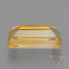 Citrine Doré moyen-foncé naturelle Baquette, 4.25 ct, VS