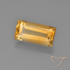Citrine Orange moyen naturelle Baquette, 2.92 ct, VVS-VS
