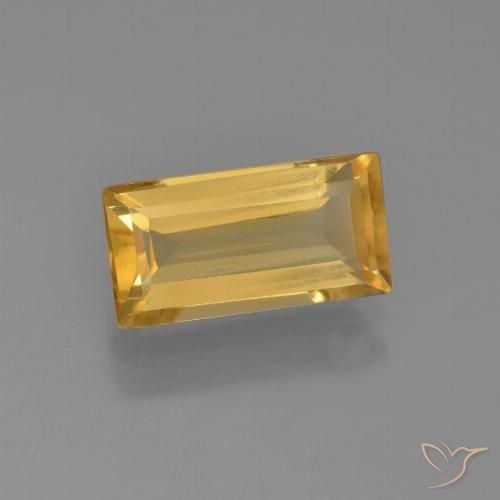 Citrine Orange Doré naturelle Baquette, 2.77 ct, VVS-VS