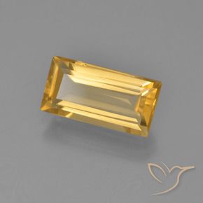 Citrine Orange Doré naturelle Baquette, 2.77 ct, VVS-VS