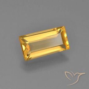 Citrine Doré moyen naturelle Baquette, 2.32 ct, VVS-VS