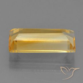 Citrine Doré moyen naturelle Baquette, 3.80 ct, VS