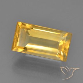 Citrine Doré moyen naturelle Baquette, 3.68 ct, VS