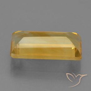 Citrine Orange doré profond naturelle Baquette, 3.83 ct, VVS-VS
