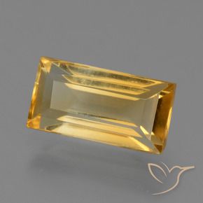Citrine Orange-or naturelle Baquette, 1.79 ct, VS