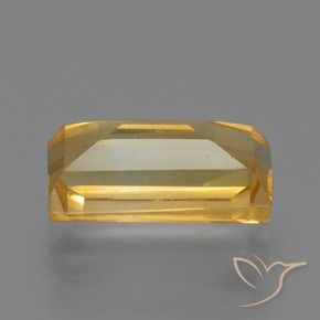 Citrine Orange-or naturelle Baquette, 1.79 ct, VS