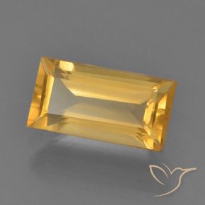 Citrine Doré vif naturelle Baquette, 1.90 ct, VS