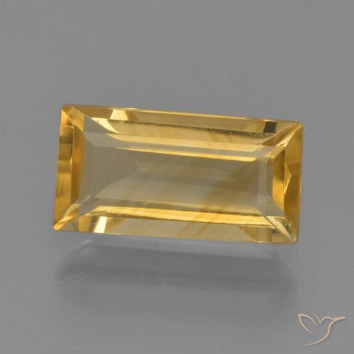 Citrine Doré vif naturelle Baquette, 1.49 ct, VVS-VS