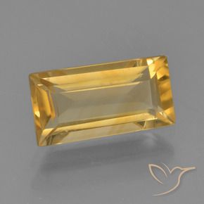 Citrine Doré vif naturelle Baquette, 1.49 ct, VVS-VS