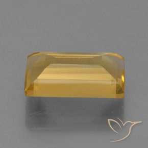 Citrine Doré moyen-foncé naturelle Baquette, 1.60 ct, VVS-VS