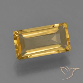 Citrine Doré moyen-léger naturelle Baquette, 1.49 ct, VVS-VS