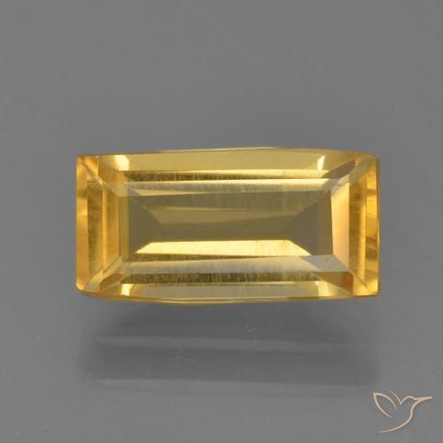 1.49ct Naturel Doré vif Citrine, Baquette, VVS-VS