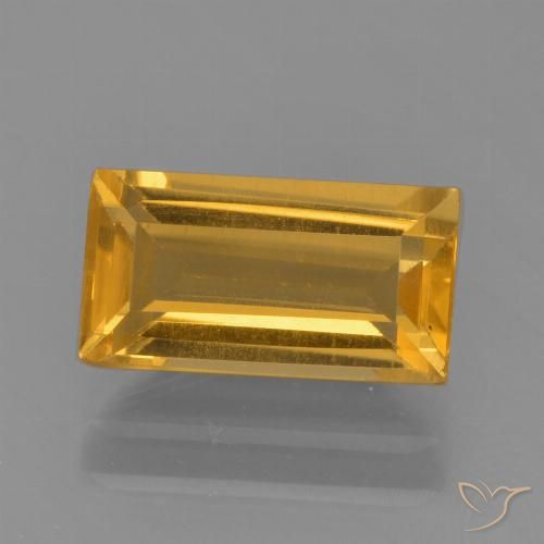 Citrine Doré foncé naturelle Baquette, 1.79 ct, VS