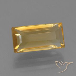 Citrine Doré moyen-foncé naturelle Baquette, 1.69 ct, VVS-VS