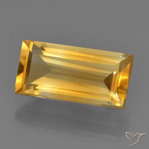Citrine Doré moyen naturelle Baquette, 2.70 ct, VS