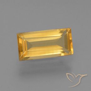 Citrine Or moyen naturelle Baquette, 1.44 ct, VS