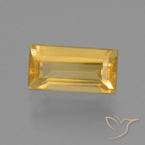 Citrine Doré vif naturelle Baquette, 1.76 ct, VS