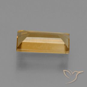 Citrine Orange-or naturelle Baquette, 1.33 ct, VS