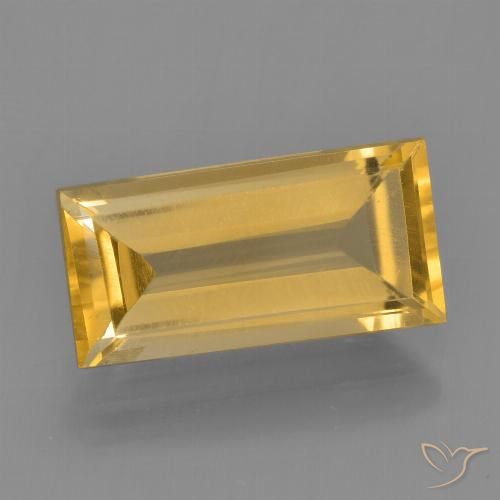 2.48ct Naturel Doré vif Citrine, Baquette, VS