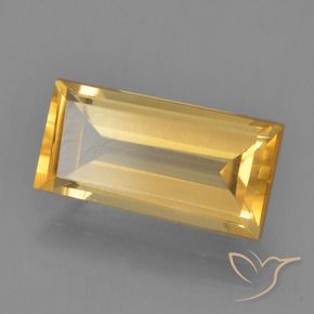 Citrine Doré vif naturelle Baquette, 2.48 ct, VS