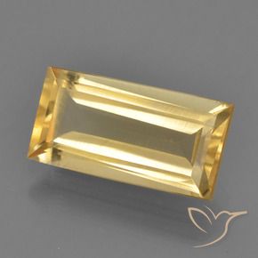 Citrine Doré vif naturelle Baquette, 2.50 ct, VS
