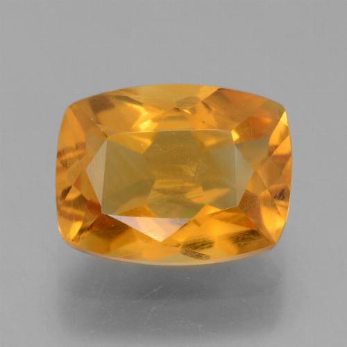 Citrine doré naturelle coupe coussin, 1,94 ct, VS