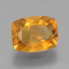 Citrine doré naturelle coupe coussin, 1,94 ct, VS