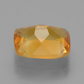 Citrine doré naturelle coupe coussin, 1,94 ct, VS