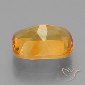 Citrine Or orange foncé naturelle Coussin, 2.25 ct, VS