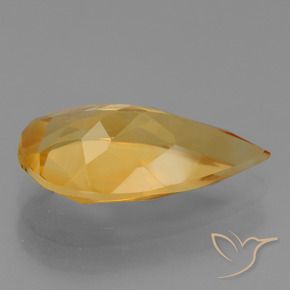 Citrine Doré-orange foncé naturelle En forme de poire, 2.62 ct, VVS-VS