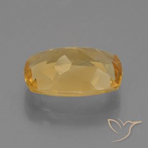 Citrine Orange moyen naturelle Coussin, 3.21 ct, VVS-VS